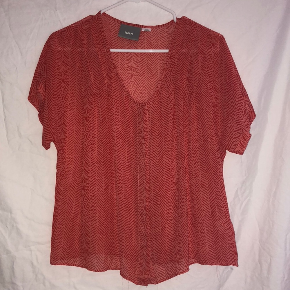 Vibrant orange Maeve flow-y top